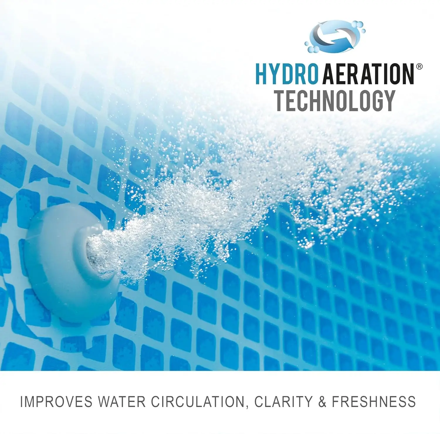 إطار مستطيل مقاس 14.75 × 86 بوصة × 33 بوصة فوق الأرض في الفناء الخلفي لحمام السباحة مع صمام التحكم في التدفق للتصريف السريع، أزرق #3