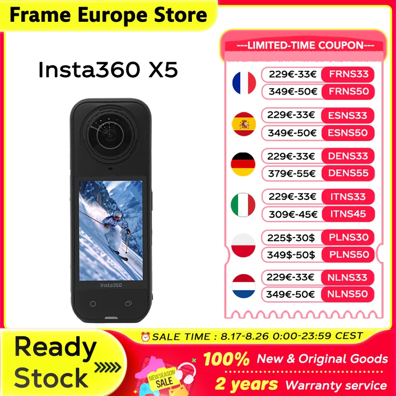 Insta360 X5 8K 360° — dove una action cam normale non arriva