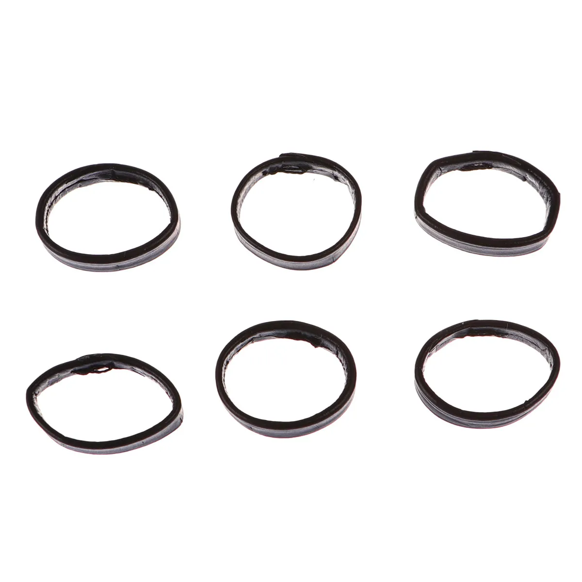 18mm Watch Strap Loops 6 Pack Soft Flexible Sturdy Replacement Band Keeper Rings for Quick Release Straps