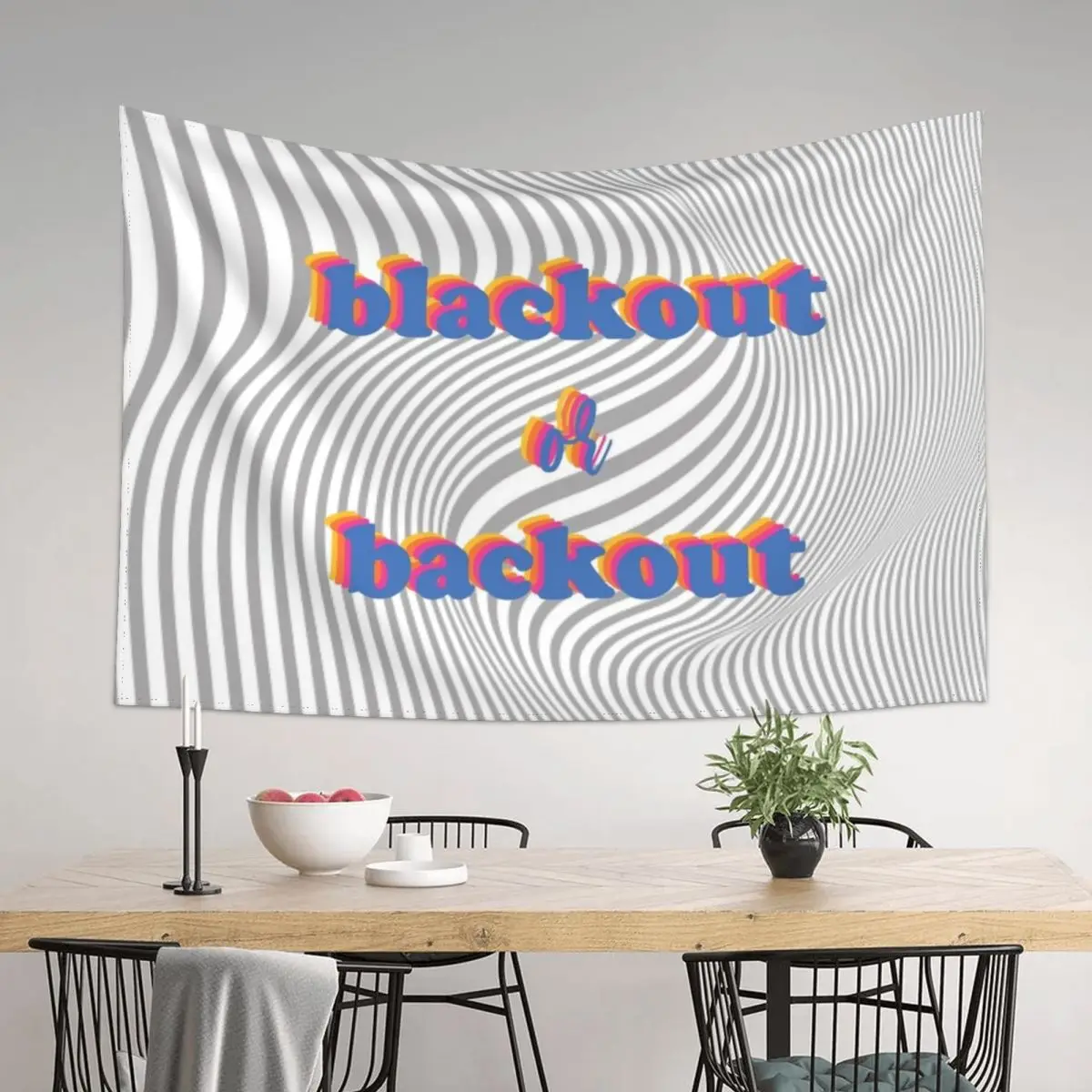 

Blackout or Backout Tapestry Decoration For Home Art Mural Room Decorations Room Aesthetic Decor Tapestry