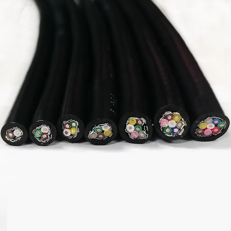 1 미터 CE 차폐 구리 케이블 LIYCY 2 3 4 5 6 8 코어 24 awg 22 awg 데이터 연결 신호 케이블