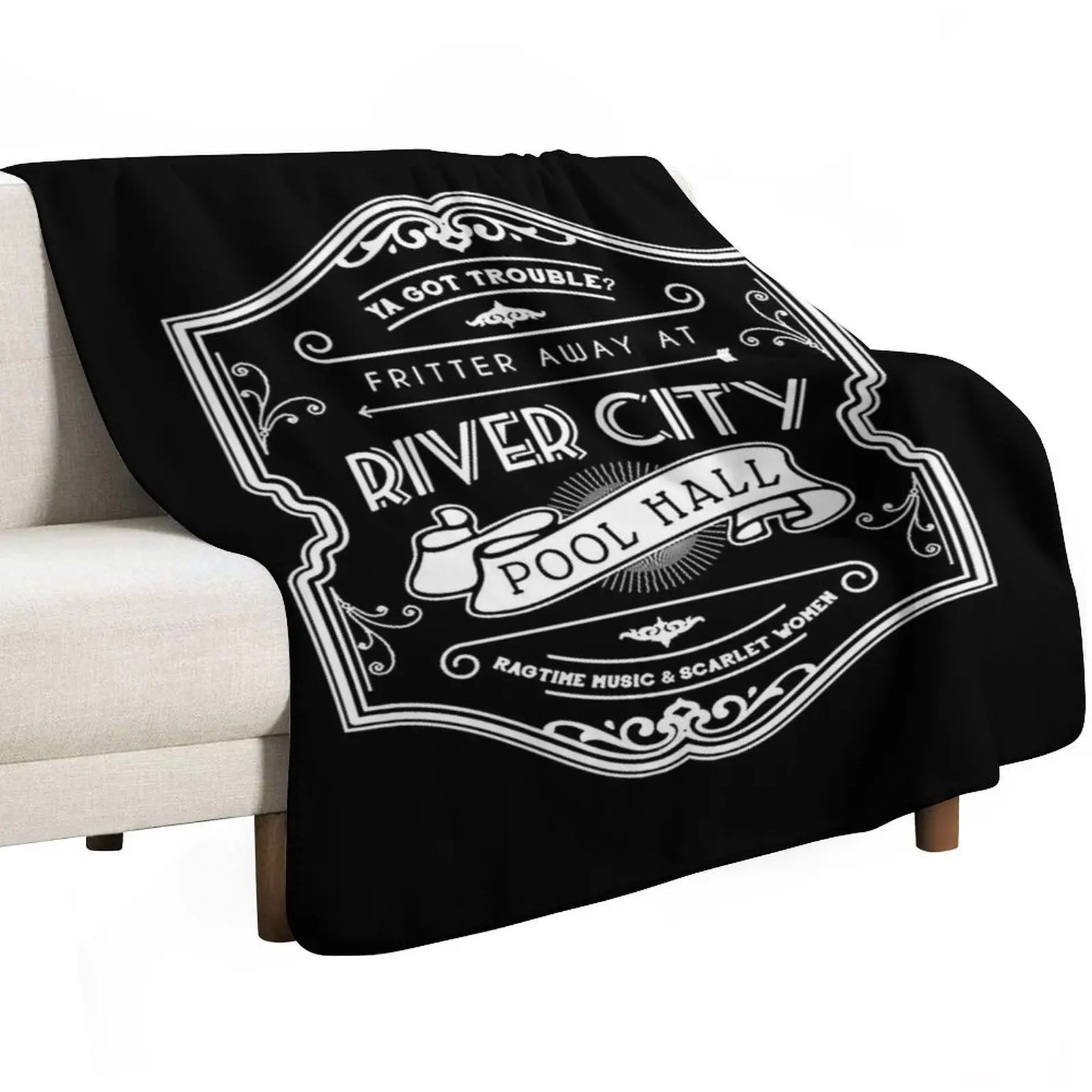 River City Pool Hall Throw Blanket Summer Luxury Throw Flannel Fabric warm winter heavy to sleep Picnic Blankets