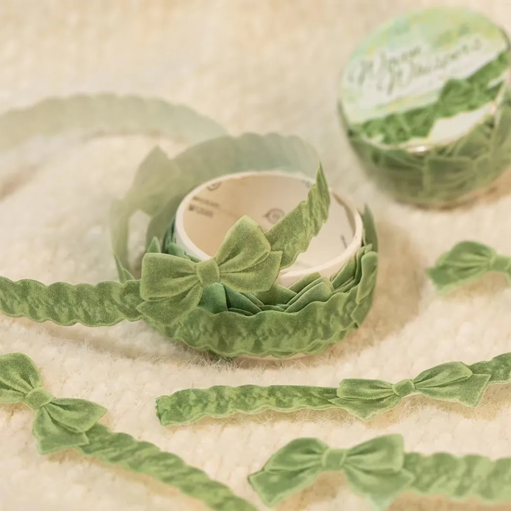 18mm*2m/roll Kawaii Bowknot Pattern Masking Tape Reusable Adhesive DIY Washi Tape Diary Scrapbooking Material Diary Decoration