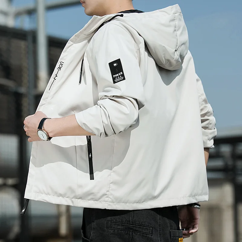 2025 Spring Men's Hooded Jacket - Youth Fashion Casual Sportswear