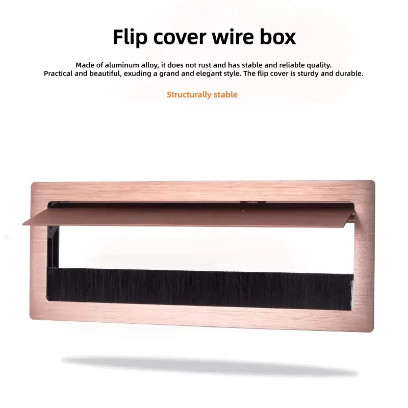 Aluminum Alloy Tabletop Cable Hole Cover, Threaded Box, Cable Cover Organizer, Suitable for Computer Tables