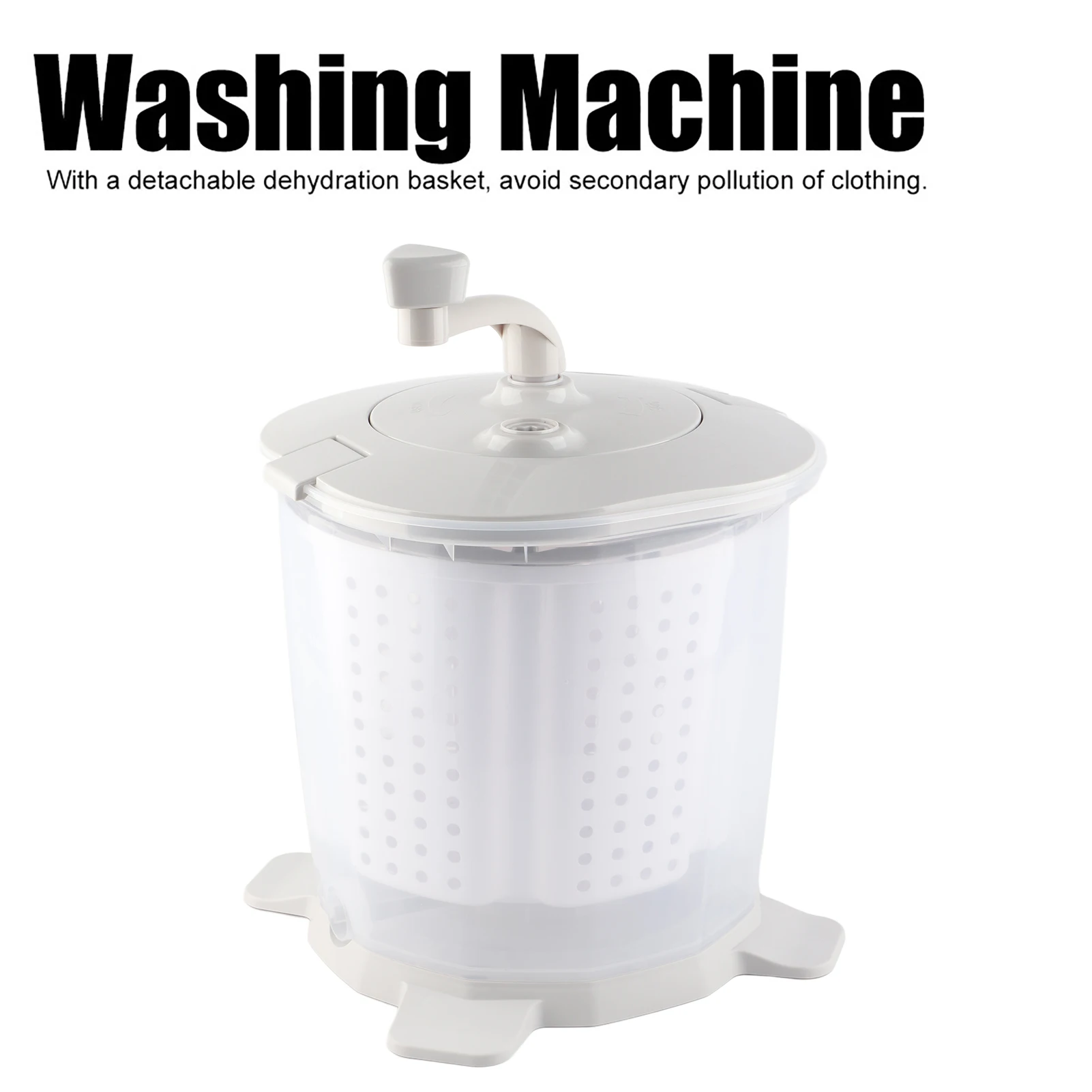 

Laundry Washer Washing Machine Mini Portable Manual Washing Machine Underwear Laundry Washer for Home Dormitory Gray