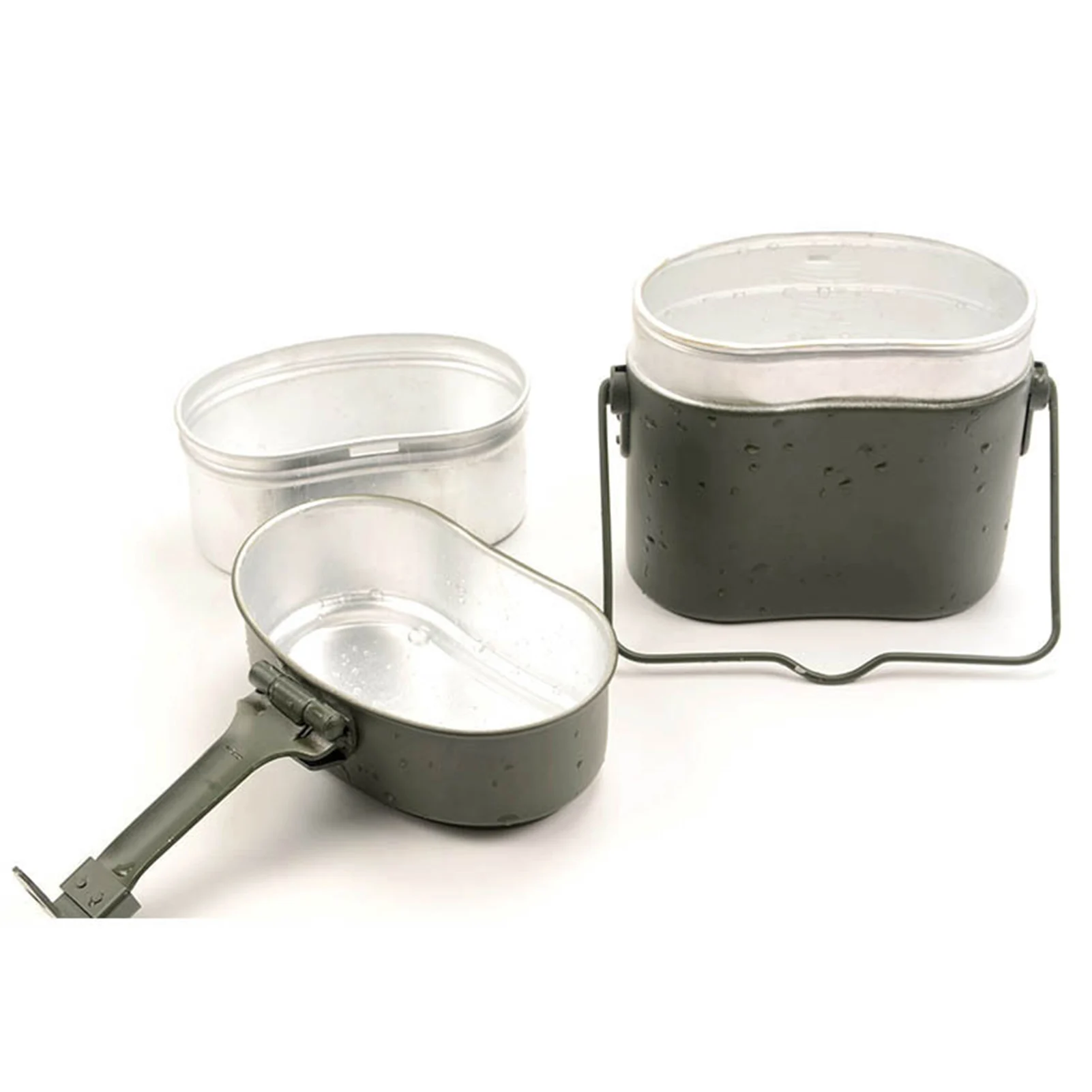

Military Lunch Box Military Mess Tin Multifunction Proper Size Aluminium Alloy Portable Military Lunch Box for Outdoor Camping