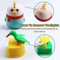 Automatic Push-type Toothpick Holder Auto Pops-Up Toothpick Box Detachable Toothpick Storage Box Dispenser