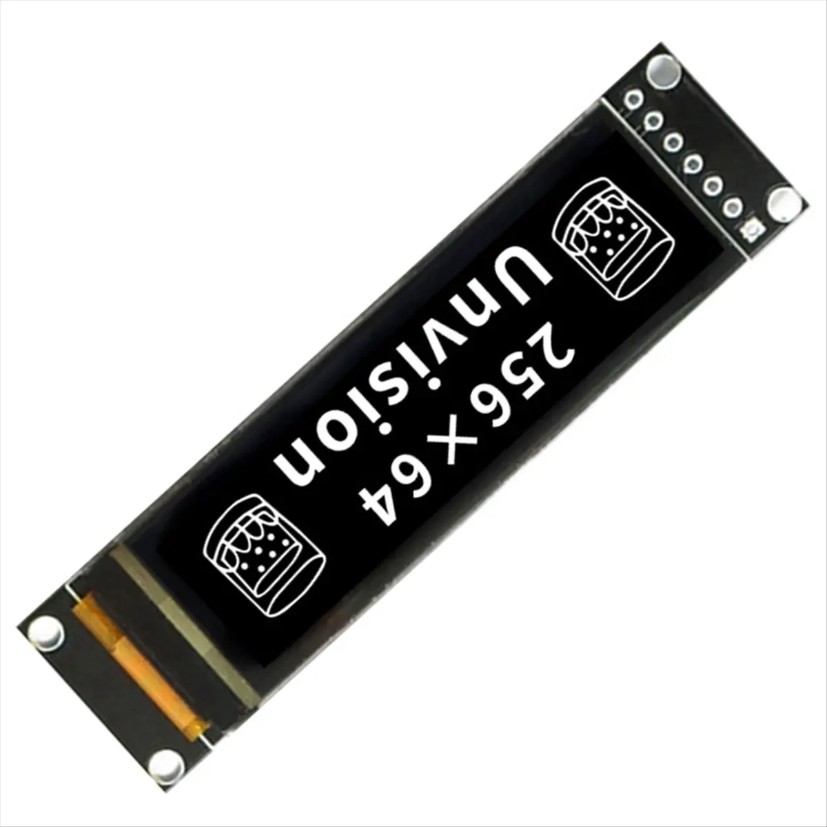 A72Z 2.08 Inch OLED Display Module 256x64 Dot Matrix SH1122 Driver 7-Pin SPI Interface 16 Grayscale