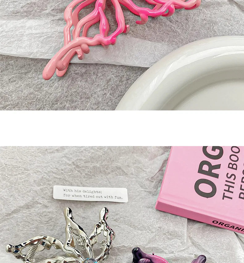 Women's New Claw Clip Sweet Cool Style Hollowed-out Butterfly Grab Clip Shark Clip Hair Clip Hot Girl Hair Accessory Sweet Style