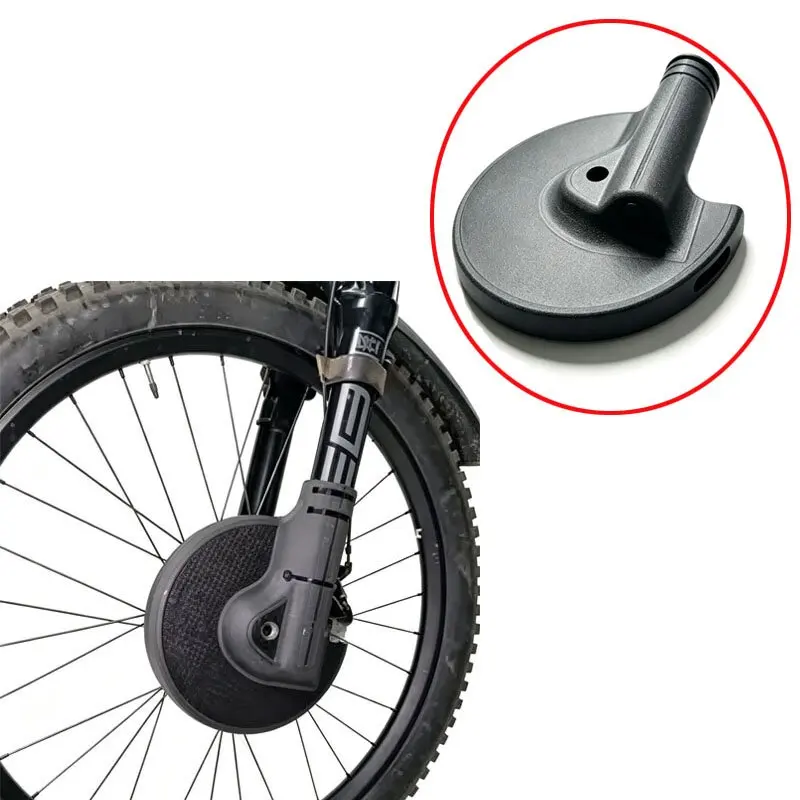 1PCS Carbon Fiber MTB Disc Brake Rotor Guard For FOX RockShox Zeb/Yari Front Fork Rotor Protector Anti-Mud Anti-Collision Shield