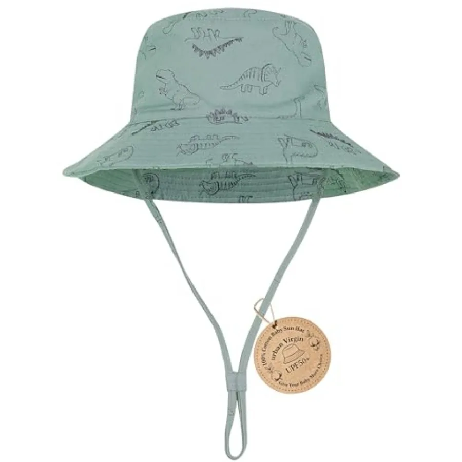 Baby Sun Hat UPF 50+ Sun Protective Toddler Bucket Hat Summer Beach Hats Wide Brim Outdoor Play Hat for Boys Girls