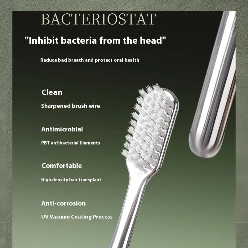 

Усовершенствованная роскошная ручная зубная щетка для взрослых с мягкой щетиной, семейный уход за полостью рта, портативная стирка для путешествий, ежедневная чувствительная резинка, глубокая чистка