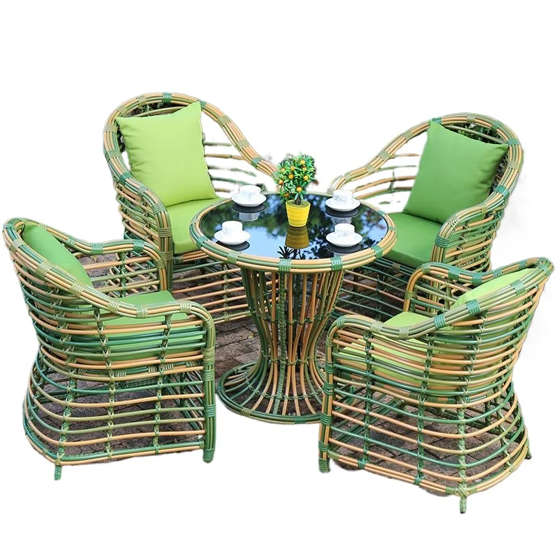 

Outdoor leisure rattan chair small coffee table