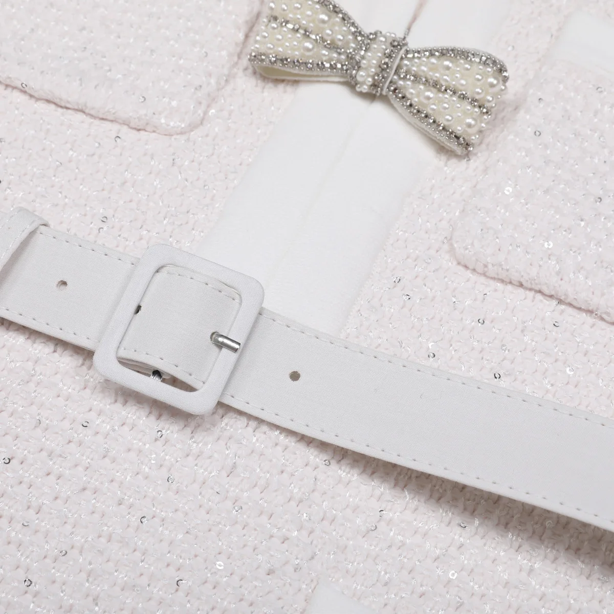 LEOSOXS gecoördineerde set voor dames: tweedjack met lange mouwen + midi-rok met strikversiering voor dagelijks gebruik en werk ziet er uit 2025