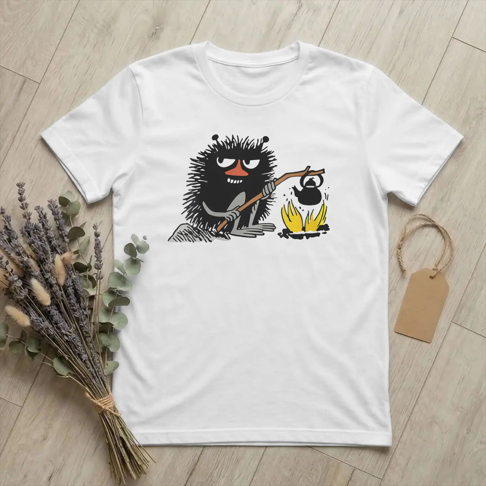 Men Women Moomings Stinky Heating Kettle T Shirts 100% Cotton Clothes Hipster Short Sleeve Crewneck Tee Shirt Gift T-Shirts