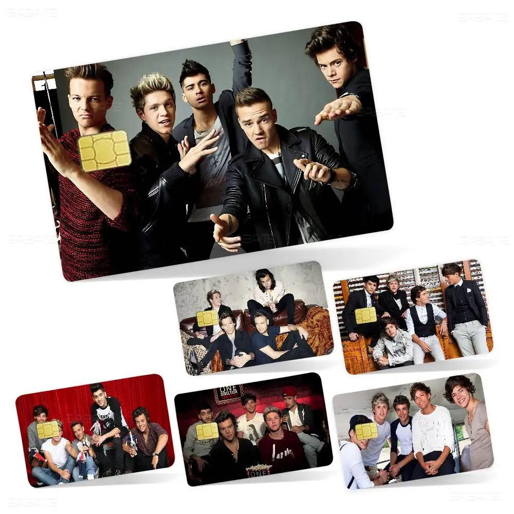 Band O-One D-Directioned Credit Card Skin Stickers No Adhesive Residue Water Proof For VISA Credit Card Subway Access Card
