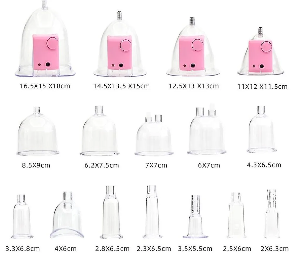 Macchina per massaggio al seno sottovuoto multifunzionale Pompe per il sollevamento del sedere Terapia di riscaldamento Massaggiatori per il corpo Dispositivo per massaggiatore per il torace