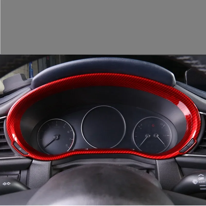 For Mazda CX-30 CX30 CX 30 2019 2020 Styling Accessories Speed Meter Screen Film Border Frame ABS Carbon Fiber Interior