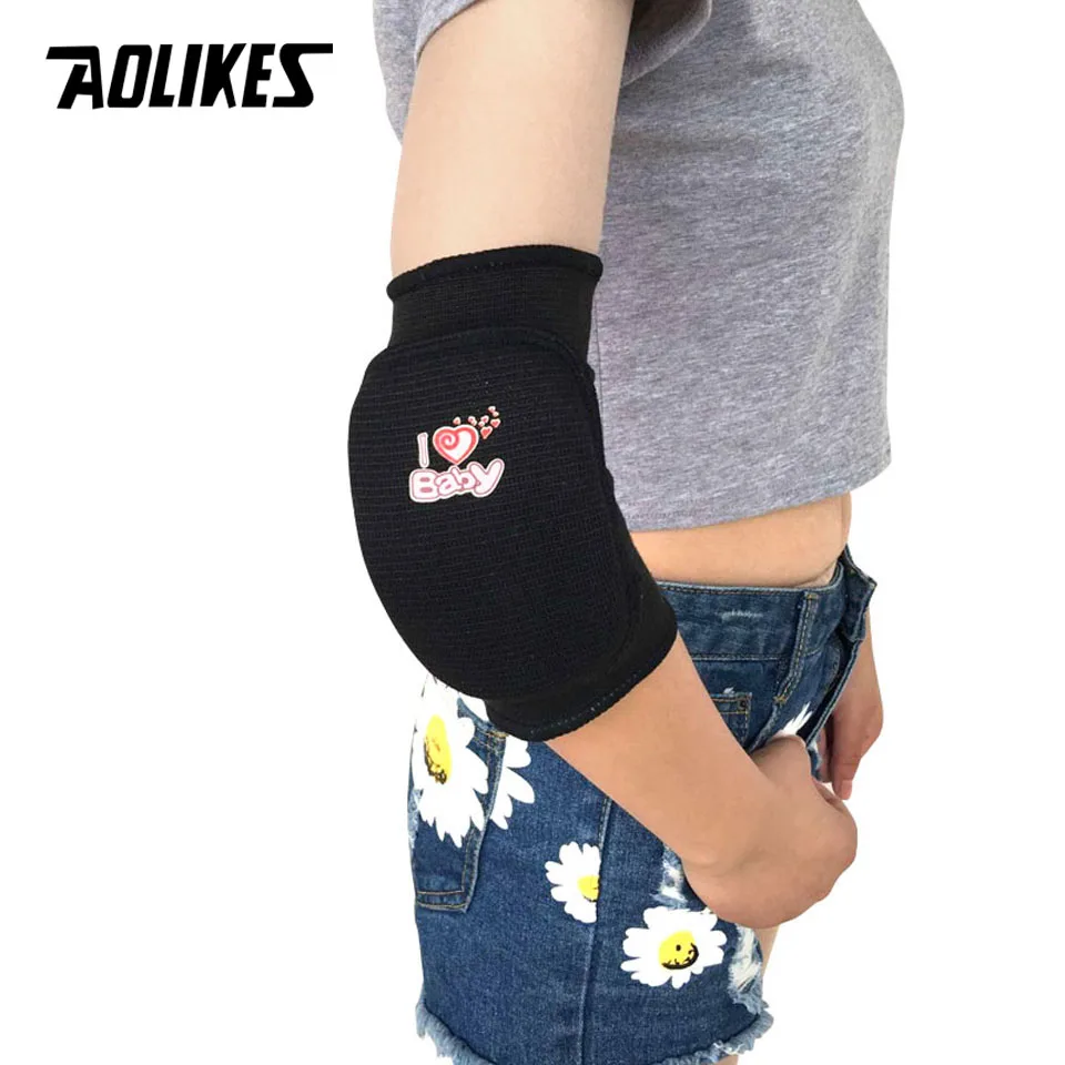 AOLIKES 1 Pair Kids Children Breathable Sports Elbow Pads Support for Outdoor Roller-skating Dancing Baketball Football