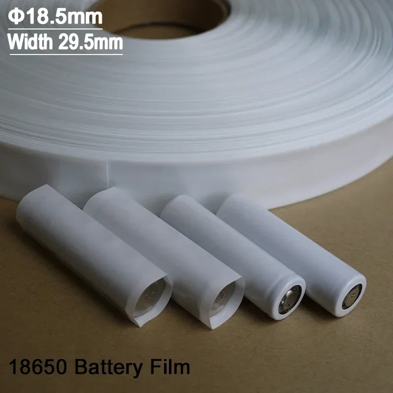 20/100/500pcs 18650 Lipo Battery Wrap PVC Heat Shrink Tube Precut Width 29.5mm x 72mm Insulated Film Protect Case Pack Sleeving