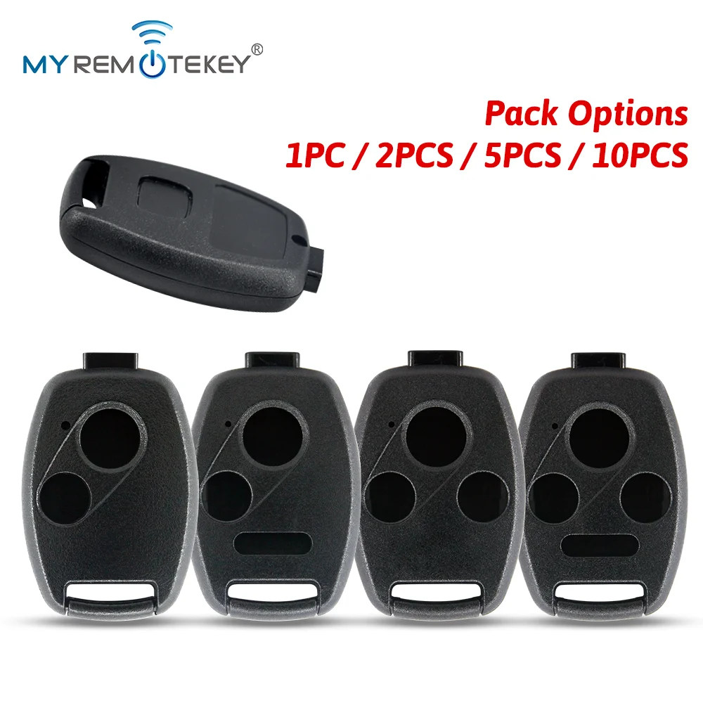 MYREMOTEKEY Remote Key Case Shell 2/3/4 Button No Blade with/without Panic For HONDA Accord CRV Pilot Civic 2003-2013