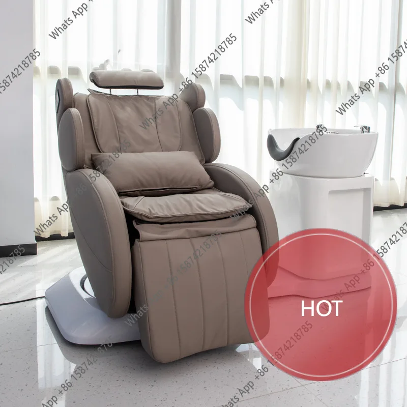 G Electric Massage Hair Chair Hair Flush Bed Multifunctional Rotating Scalp Care Hair Salon Shampoo Bed