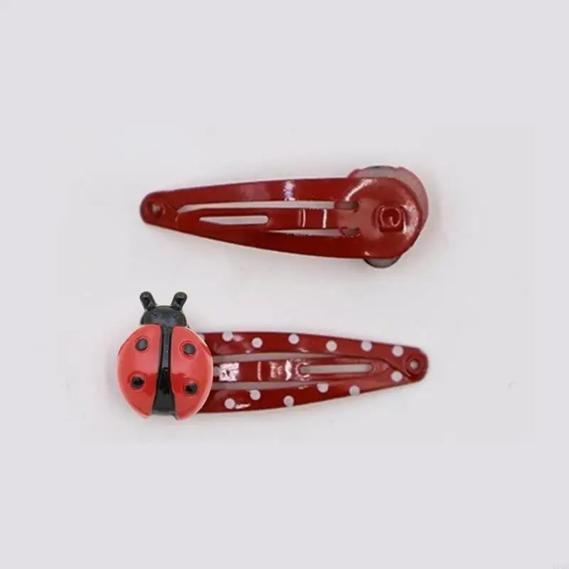 明るいてんとう虫サイドヘアピンルーズヘアクリップ素敵な子供ヘアスタイリングアクセサリー