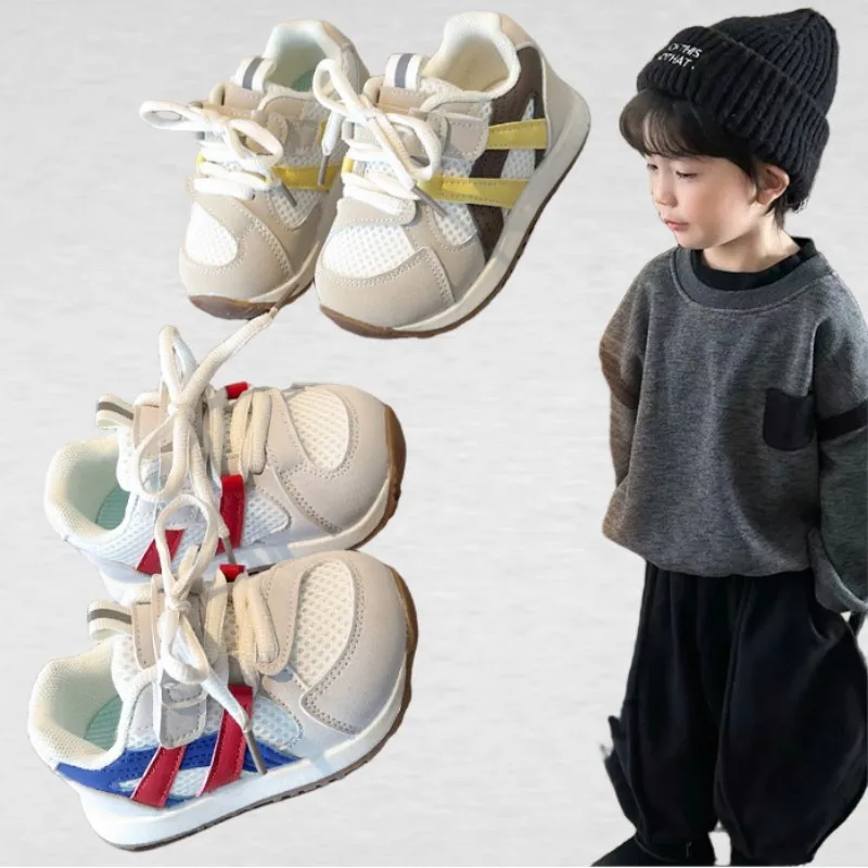

Spring Autumn New Boys' Color blocked Casual Shoes Girls' Soft soled Lightweight Forrest Gump Shoes Baby Walking Shoes 16-26
