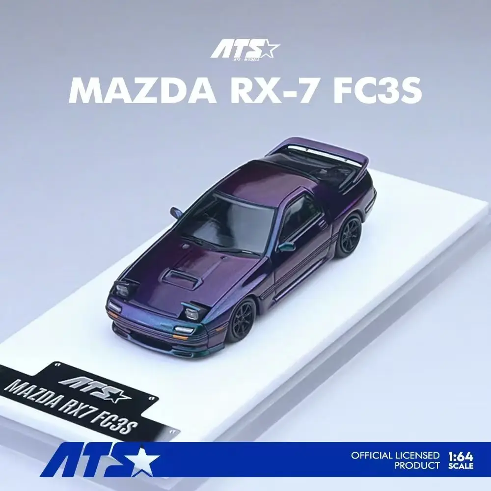 

Предпродажа ATS 1:64 RX7 MK2 FC3S Magic Purple, литая под давлением диорама, модель автомобиля, коллекция игрушек