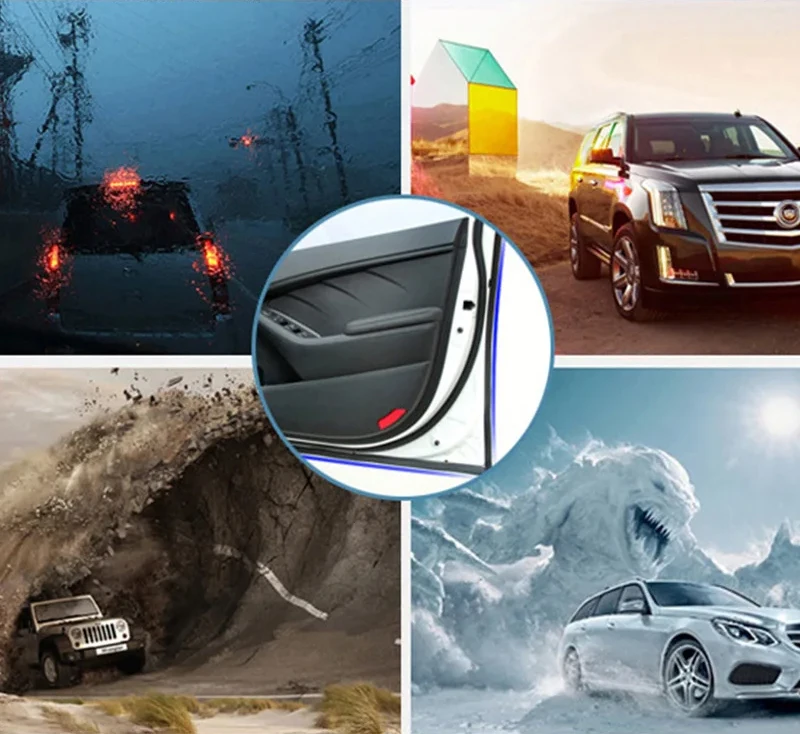 Z P D Typ Dichtungen Auto Tür Dichtung Streifen Auto Gummi Tür Dichtung Streifen Lärm Isolierung Anti-Staub Auto Dichtung starken Klebstoff – Detail 13