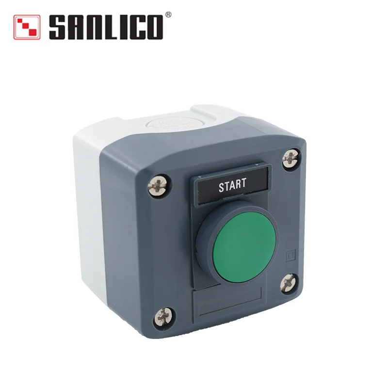 Waterproof Button Switch Control Box Station with Momentary Spring Return Push Button Switch IP65 SAL LA68H XALD101 XALD102