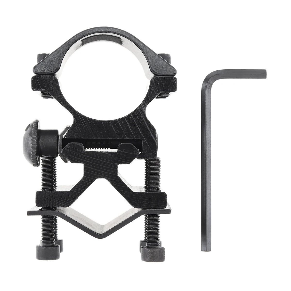 Lampe de poche LED montée sur rail, anneau de 25mm et support rapide de 20mm, torche avant en plastique pour vélo, lumière de sauna, pince à pince