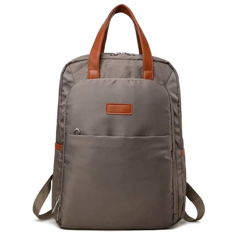 

Fashion backpack for women men large capacity shockproof laptop backpack minimalist Korean style design with logo print