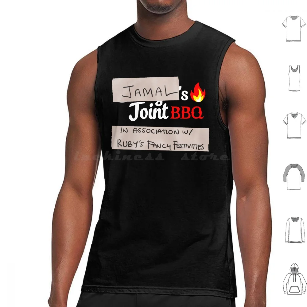 Jamal's Joint Bbq Tank Tops Print Cotton Santos On My Block Dwaynes Joint Bbq Freeridge Lil Ricky Jamals Joint Bbq