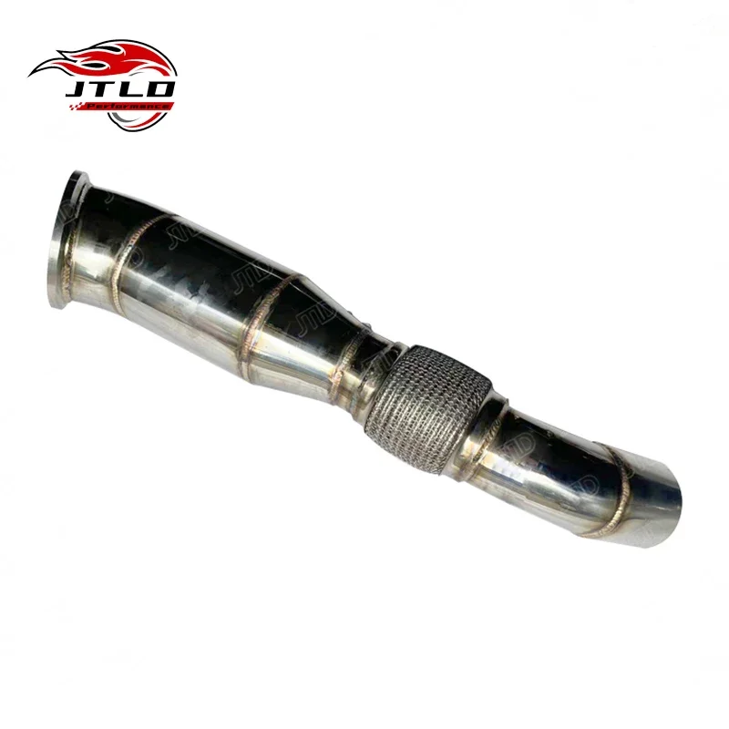 

JTLD 304SS Performacne Exhaust Decat Catless Downpipe For BMW M140i M240i M340i M440i F30 F32 B58 Test Pipes With OPF