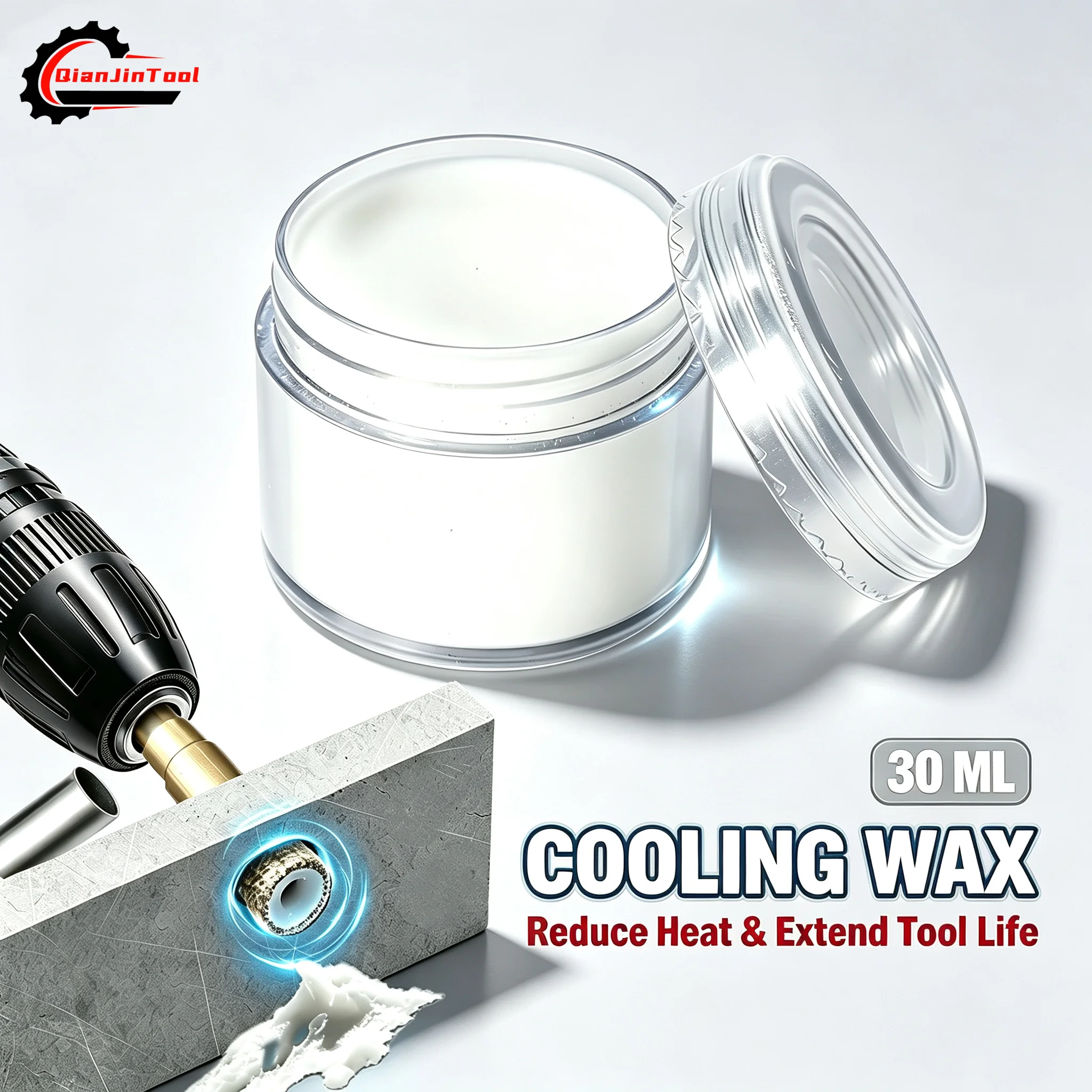 30ML Drilling Cooling Wax Drill Bit Cutting Wax Heat Reduction Paste for Metal Tile Stone Hole Saw Drilling Tool Protection