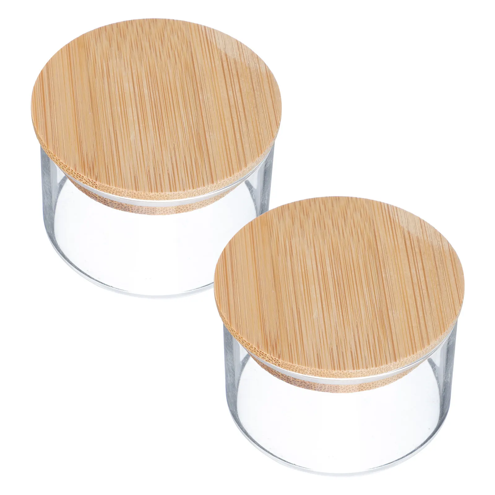 

2Pcs Transparent Glass Nail Art Pen Washing Cup for Manicure Salon Professionals Beginners Mixing Nail Polish Powder Liquid