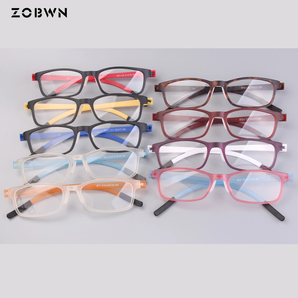 Mix wholesale promotion Black Glasses 9 colors Eyewear Women Men Eyeglasses Myopia Spectacle Student Prescription Glasses Frame