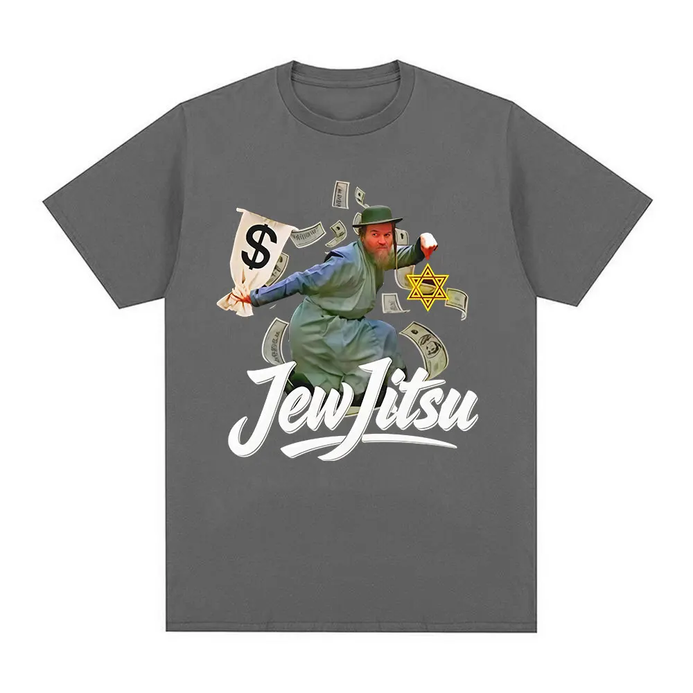 Jew-Jitsu Jewish Judo Karate Martial Arts Funny Meme T-Shirt Men Women Fashion Humor T-shirts Casual Cotton Short Sleeve T Shirt