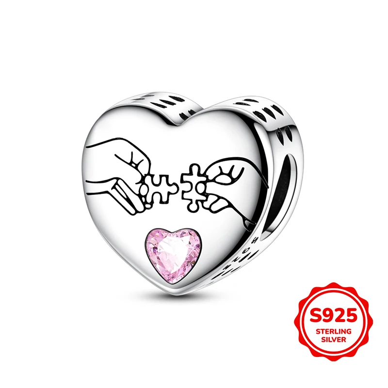 925 sterling silver, puzzle comic string decoration, adorned with golden Jesus fish cross rubber stopper positioning beads