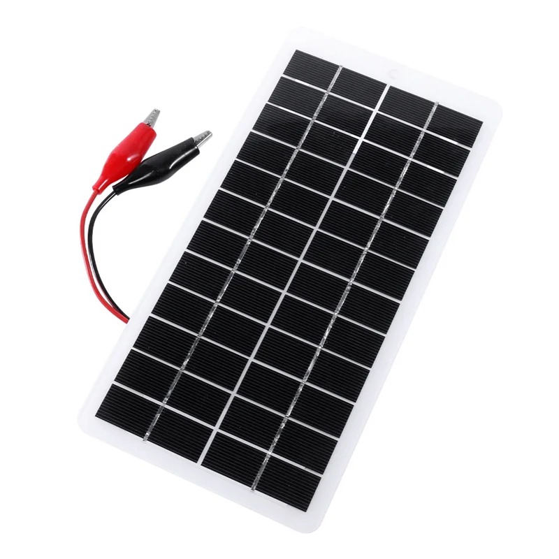 -MEOF 5W 12V Pannello solare Pannelli in polisilicio Caricabatteria solare esterno Pannello solare portatile per caricabatterie per telefoni cellulari
