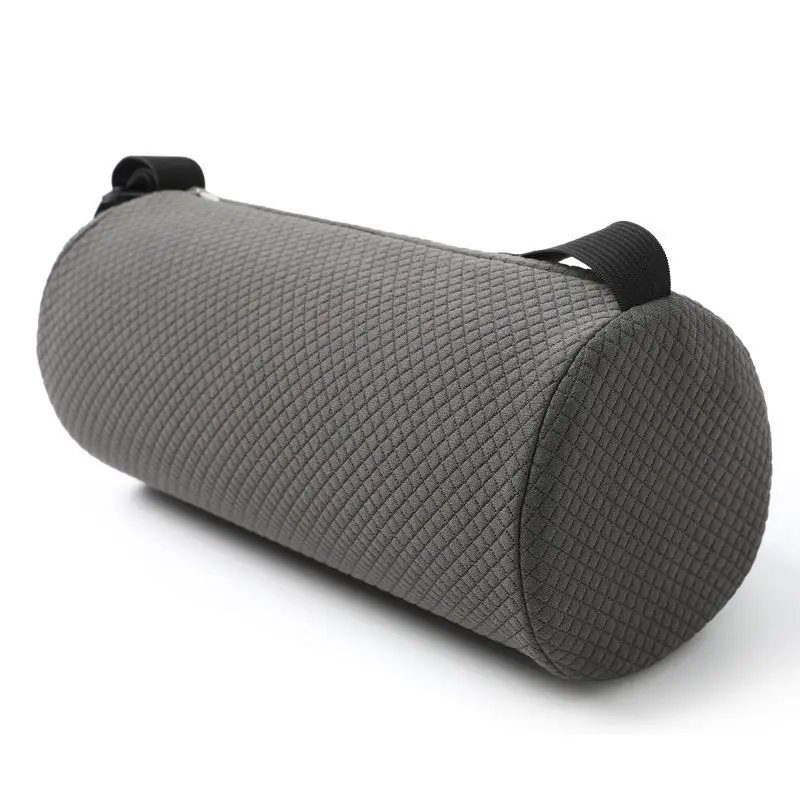 Almohadilla de soporte para la espalda, almohada ergonómica para oficina/hogar/coche con espuma viscoelástica y hebilla que soporta perfectamente la cintura