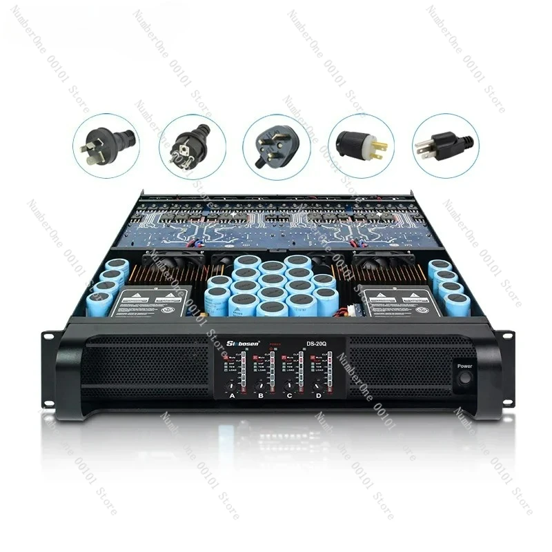 

DS-20Q 4000 Watts Sound 4 Channel Professional Audio Power Amplifier 10000w
