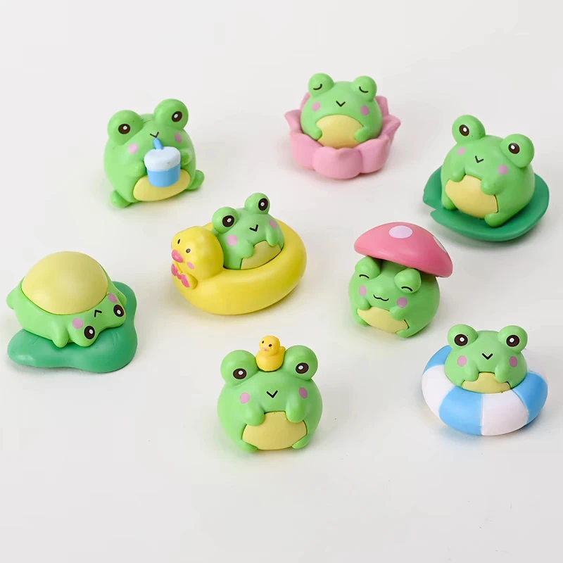 Micro Landscape Creative Summer Little Frog Doll Moss Gardening Decoration Accessories Desktop Miniature Ornament