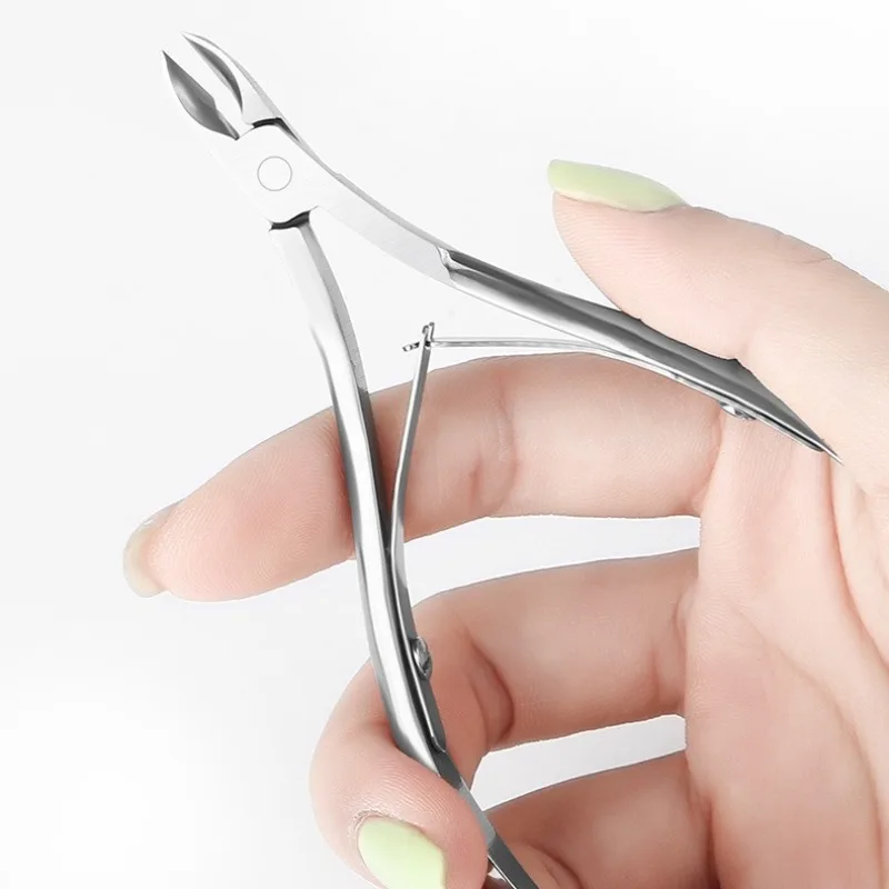 1PC Nail Cuticle Scissor Cuticle Silver Stainless Steel Nipper for Nail Art Edge Cutter Manicure Tools