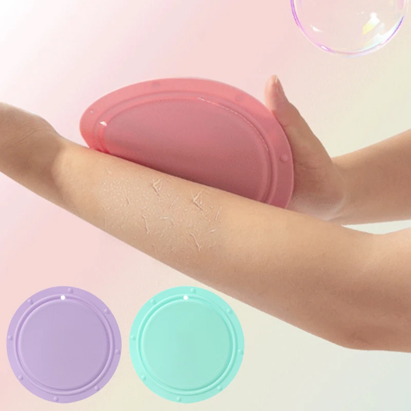 Color Silicone Painless Shower Rubbing Artifact Round Scrub Pad Strong Rub Back Ash Rub Mud Exfoliating Brush Body Cleaning Tool