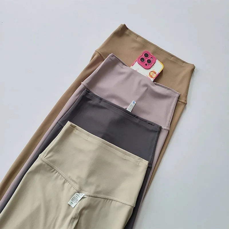 Hohe Taille, Hüftheben, Yogahose, Damen, Sport-Fitnesshose mit Taschen, Nude Feel Fitness-Ausrüstung – Detail 10