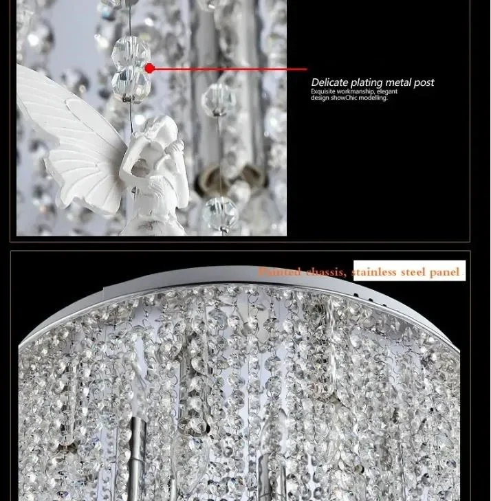 Hot-sale Fashion Brief modern Angel Flying Pendant Light Suspension Lamps for Living