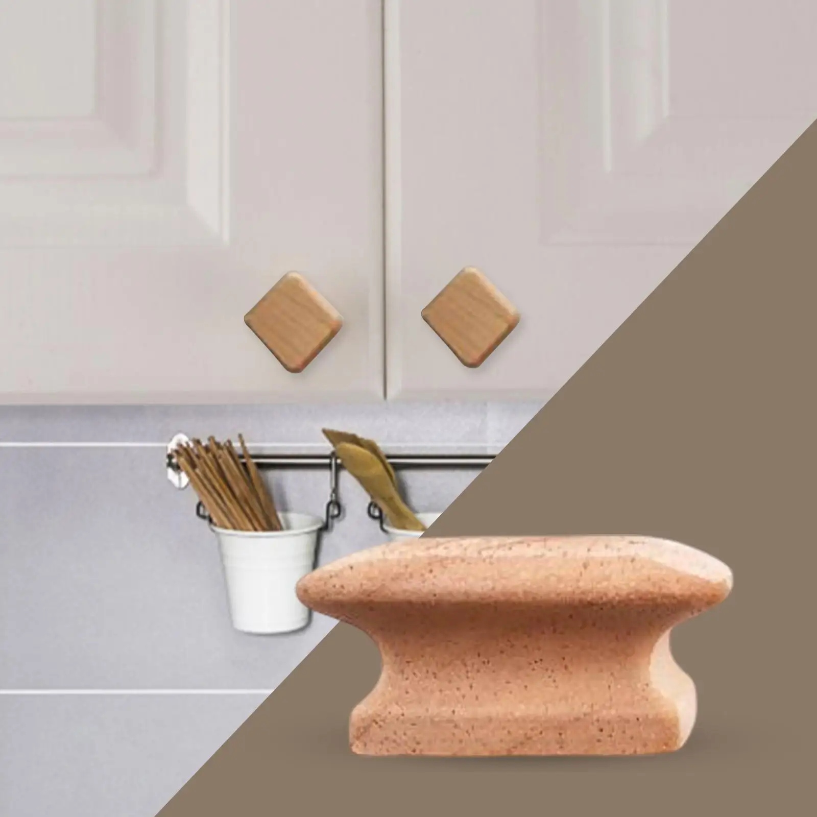 Wooden Drawer Knob Minimalist Handles Portable Easy Install Decorative Furniture Knobs for Door Cupboard Home Decor